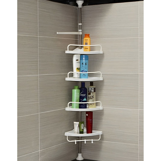 Etajera telescopica pentru baie, 4 rafturi, 100 - 260 cm - Promagg.ro