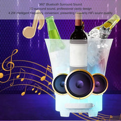 Frapiera gheata 5L cu iluminare LED si boxa wireless - Promagg.ro