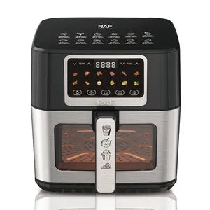 Friteuză Air Fryer Digitală RAF 8L, 1700W, Fereastră Vizualizare, Fără Ulei - imagine 3