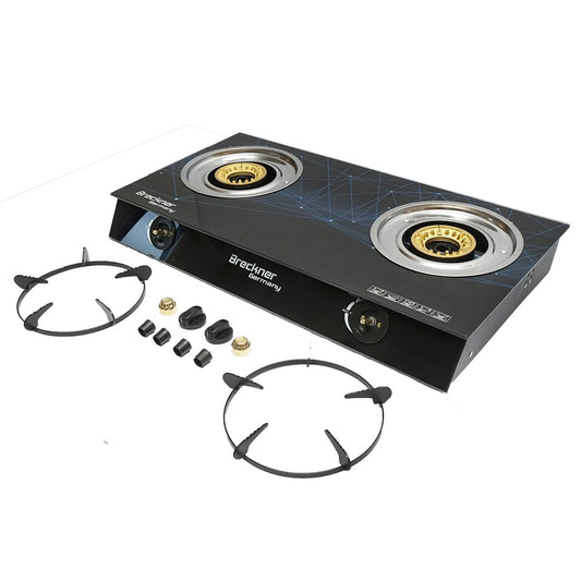 Aragaz portabil cu 2 arzatoare pentru camping si utilizare zilnica