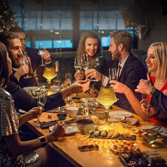 Veioză LED cu Atingere, Acrilic Transparent, Reglabilă, Reîncărcabilă USB