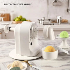 Concasor electric de gheață 20W cu încărcare USB și lame inox, alb