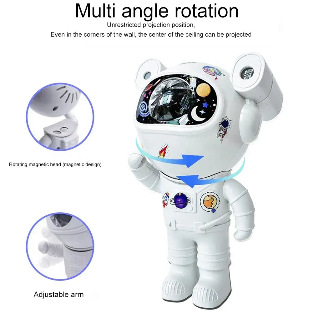Proiector LED Astronaut cu Sunete, Lumini și Conexiune Bluetooth - imagine 6
