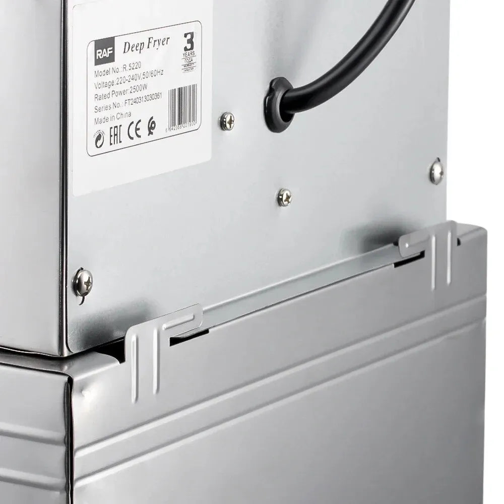 Friteuză Electrică 5.5L, 2500W, Termostat Reglabil, Coș Detașabil, Carcasă din Oțel Inoxidabil - imagine 5