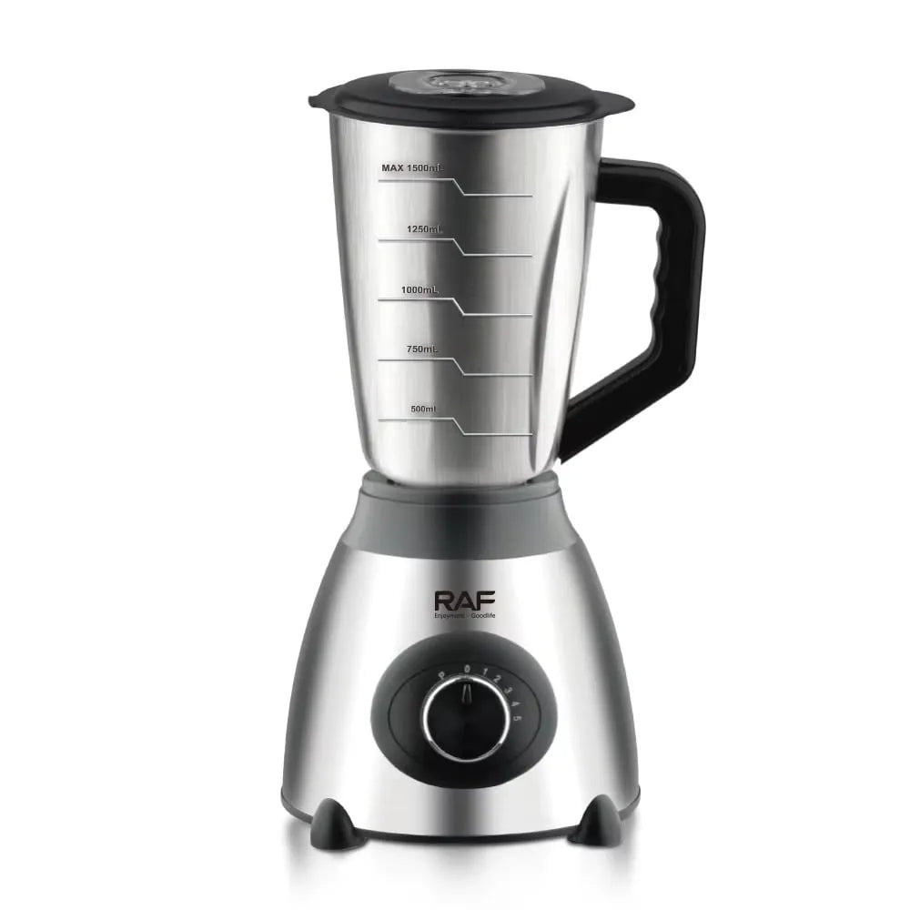 Blender Electric 3 în 1, 1000W, Vas din Sticlă 1.5L, Bol Inox și Râșniță, 2 Viteze + Pulse - imagine 3