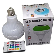 Bec muzical Bluetooth E27 multicolor cu telecomanda