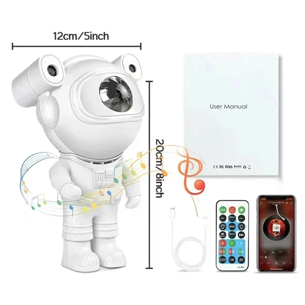 Proiector LED Astronaut cu Sunete, Lumini și Conexiune Bluetooth - imagine 7