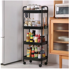 Cărucior Organizator Multifuncțional cu 4 Niveluri și Roți