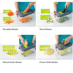 Răzătoare Multifuncțională pentru Legume și Fructe cu 22 Accesorii