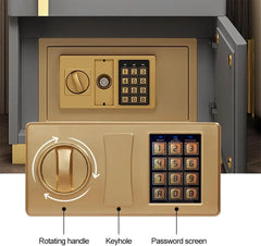 Noptieră cu Stație de Încărcare, Seif Ascuns și Iluminare LED Reglabilă în 3 Culori