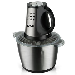 Tocător Electric Multifuncțional RAF cu Bol Inox 3L și 4 Lame Duble din Oțel Inoxidabil