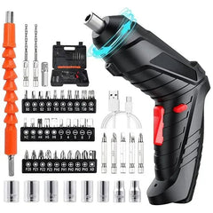 Set Șurubelniță Electrică cu Acumulator 600mAh, 3Nm, 27 Accesorii