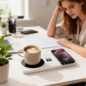 Încălzitor Electric pentru Cană cu Încărcare Wireless – Control Inteligent al Temperaturii - imagine 4