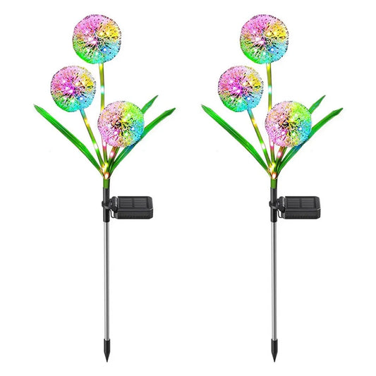 Set 2 Lămpi Solare de Grădină Tip Păpădie