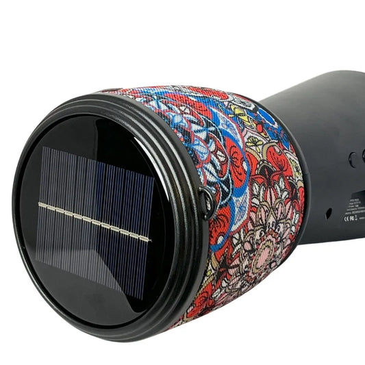Boxă Portabilă cu Bluetooth, Încărcare Solară, Radio FM și Lanternă