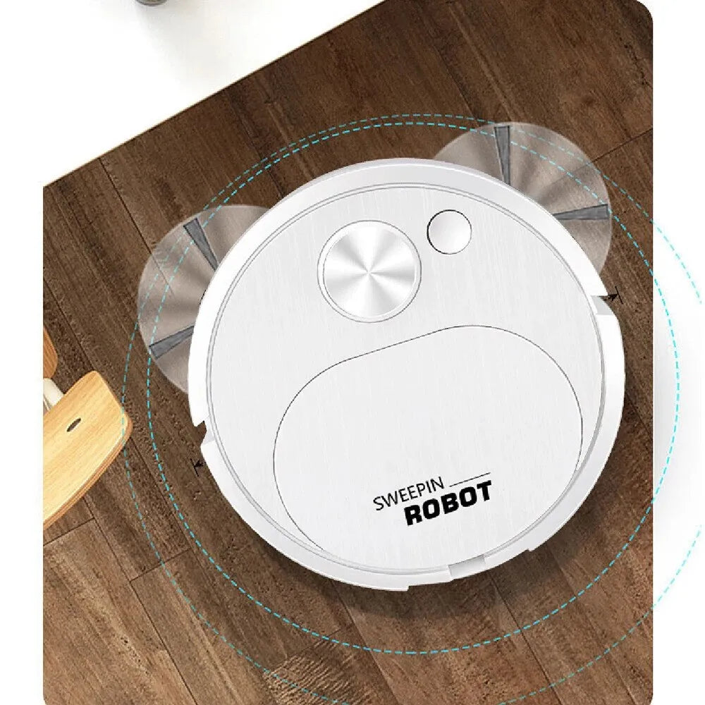 Aspirator robot Sweepin alb, zgomot redus, încărcare USB