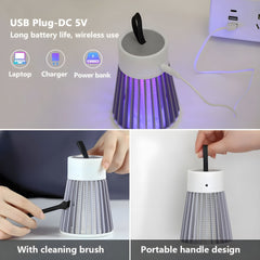 Lampă UV Anti Insecte 360° pentru Țânțari, Muște și Musculițe