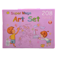 Set pictura si desen pentru copii, 208 piese, trusa completa pentru creativitate
