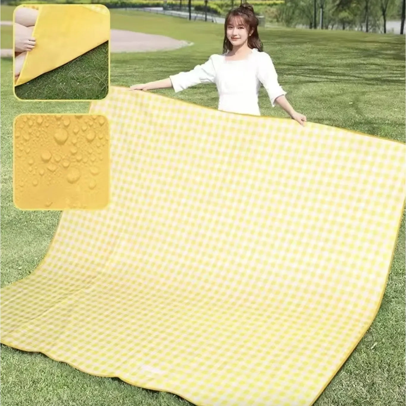 Pătură de Picnic Impermeabilă – 100 x 150 cm - imagine 8