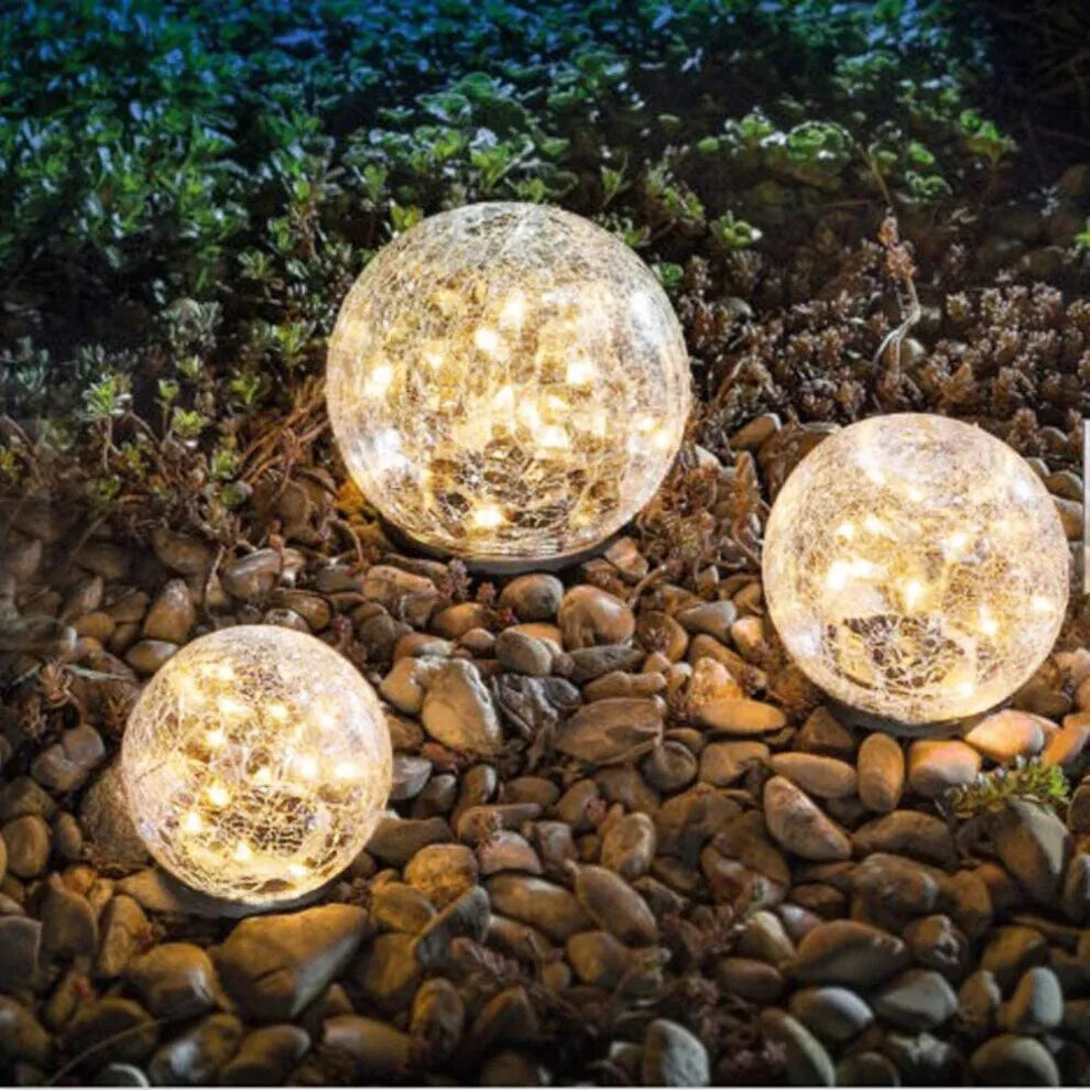 Lampă Solară LED Decorativă Tip Balon, Iluminare Multicoloră RGB, Rezistentă la Apă, pentru Grădină și Terasă