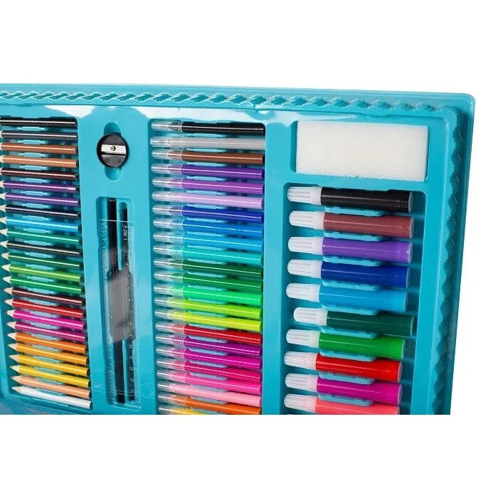 Set pictura si desen pentru copii, 208 piese, trusa completa pentru creativitate