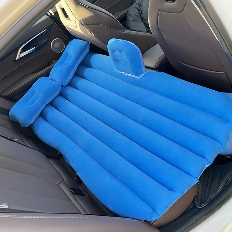 Saltea Gonflabilă pentru Mașină cu 2 Perne, Pompă Electrică și Kit Reparație - imagine 2