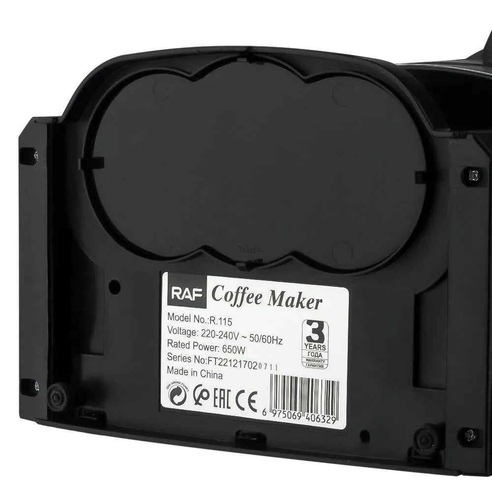 Mini Cafetieră Electrică, 600W, Cană din Sticlă, Filtru Reutilizabil, Design Compact - imagine 8