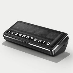 Suport Număr de Telefon Auto cu Încărcare Solară, Afișaj LED, Număr Temporar Parcare, Rotativ - imagine 10