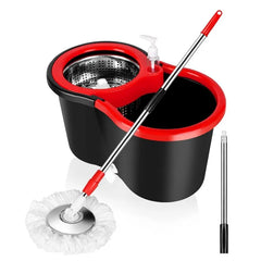 Set Mop Rotativ cu Găleată și Sistem de Stoarcere