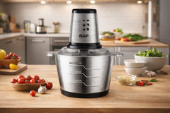 Tocător Electric Profesional RAF cu Bol Inox 3L și Lame din Oțel Inoxidabil