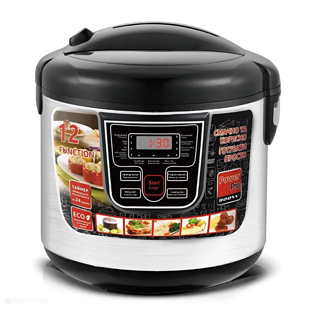 Multicooker Electric RAF 5L cu 12 Programe și Panou Digital Inteligent - Negru - imagine 5