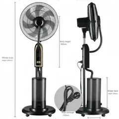 Ventilator cu Pulverizare Apă pentru Răcire și Confort