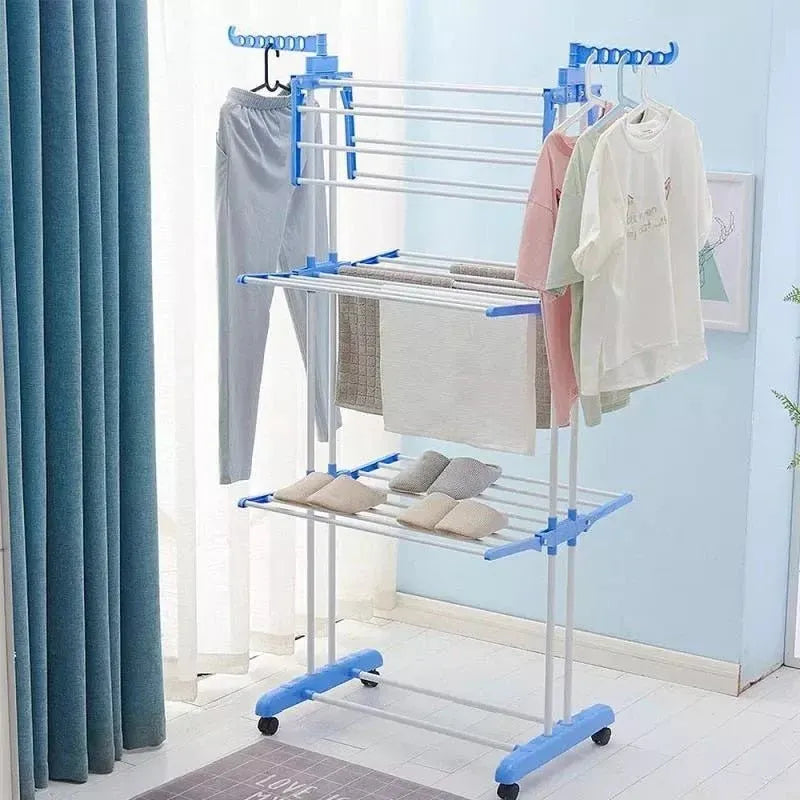 Uscător Rufe Vertical Pliabil 170 cm cu Suport pentru Umerașe