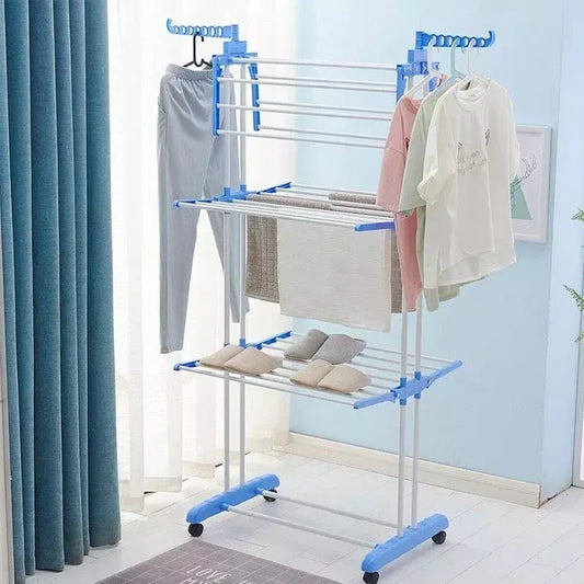 Uscător Rufe Vertical Pliabil 170 cm cu Suport pentru Umerașe