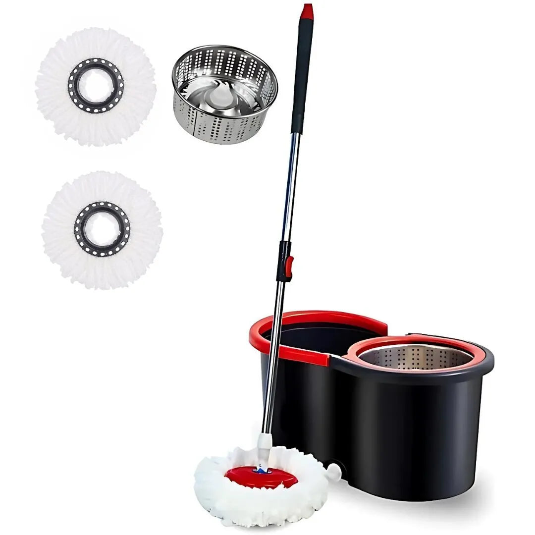 Set Mop Rotativ cu Găleată și Sistem de Stoarcere - imagine 10