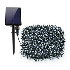 Instalație Solară LED Multicolor pentru Exterior, 50m, 240 LED-uri