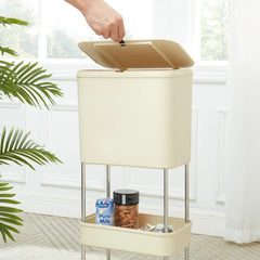 Cărucior Organizator cu 3 Niveluri și Roți