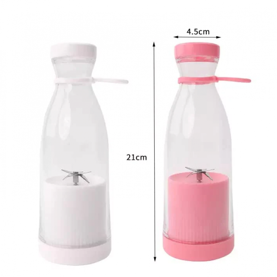 Mini blender portabil USB 420 ml pentru smoothie si bauturi rapide - imagine 4