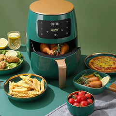 Friteuză cu Aer Cald 6L – 2400W, Touch LCD, Gătit Sănătos fără Ulei