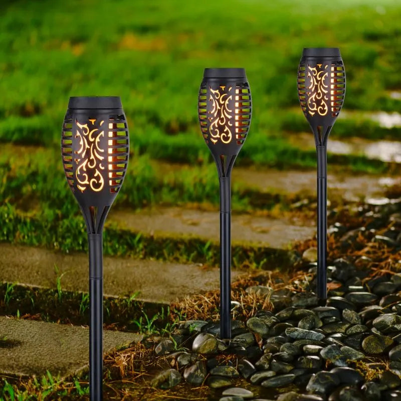 Lampă Solară de Grădină – Lumină Caldă 1800K, Design Decorativ - imagine 6
