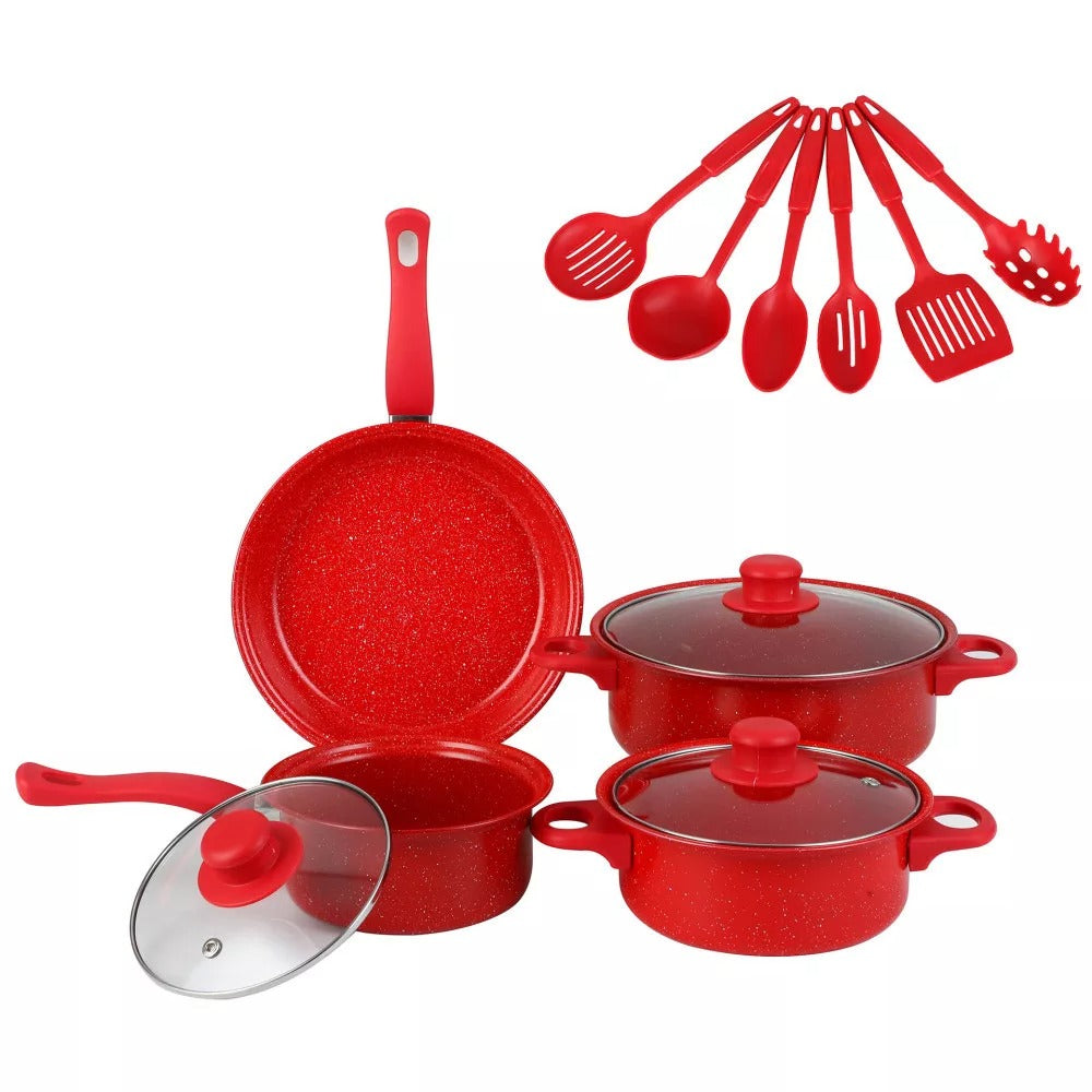 Set 13 Piese Oale și Tigăi Antiaderente cu accesorii - imagine 5