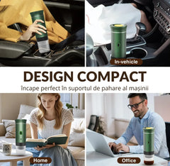 Espressor Portabil pentru Cafea - Compatibil cu Capsule Nespresso și Dolce Gusto