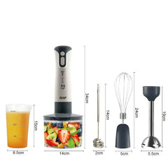 Blender Multifuncțional RAF 5 în 1 cu 5 Accesorii, Motor Puternic și Lame din Inox - imagine 8