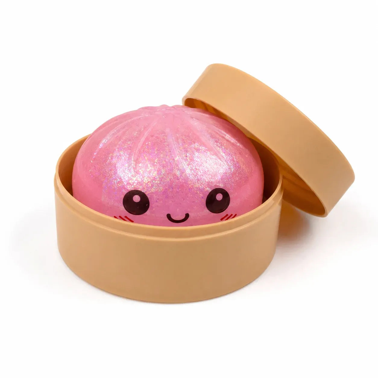 Jucărie Antistres Squishy Giant Dumpling cu Glitter și Bol - imagine 4
