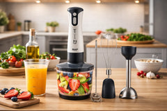 Blender Multifuncțional RAF 5 în 1 cu 5 Accesorii, Motor Puternic și Lame din Inox