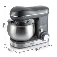Mixer Planetar 8L, 1800W, Bol din Inox, 6 Viteze, pentru Frământare, Mixare și Batere