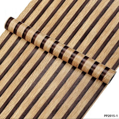 Tapet Autoadeziv Riflaj Decorativ, 45 cm x 10 m, Aspect Lemn 3D, pentru Mobilier, Pereți și Uși