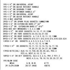 Set Trusă Tubulară 108 Piese, 6 Colțuri, Chei și Accesorii pentru Lucrări Profesionale