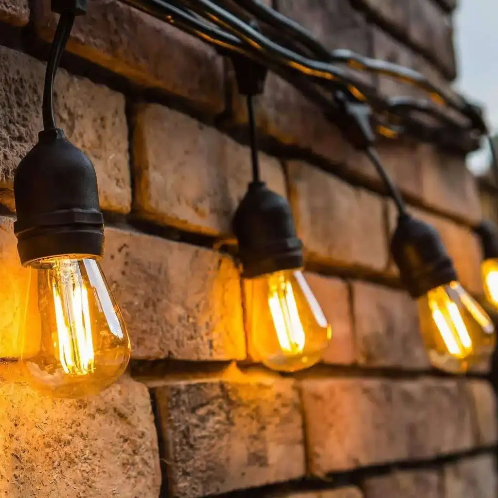 Ghirlandă Luminoasă Exterior 10m cu 10 Becuri LED E27 pentru Terasă și Grădină - imagine 2