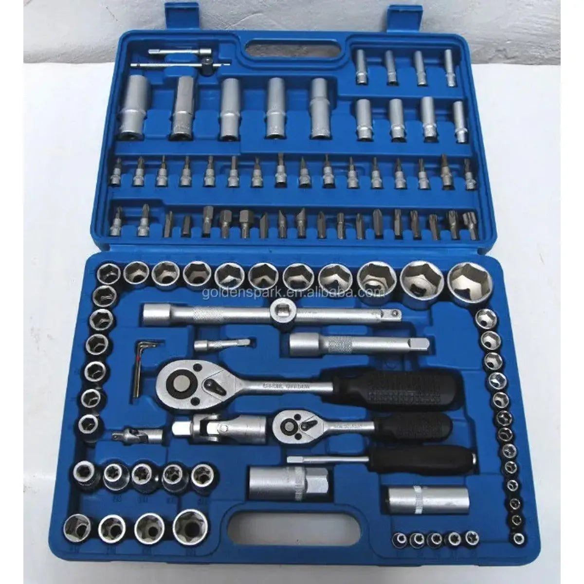 Set Trusă Tubulară 108 Piese, 6 Colțuri, Chei și Accesorii pentru Lucrări Profesionale - imagine 8